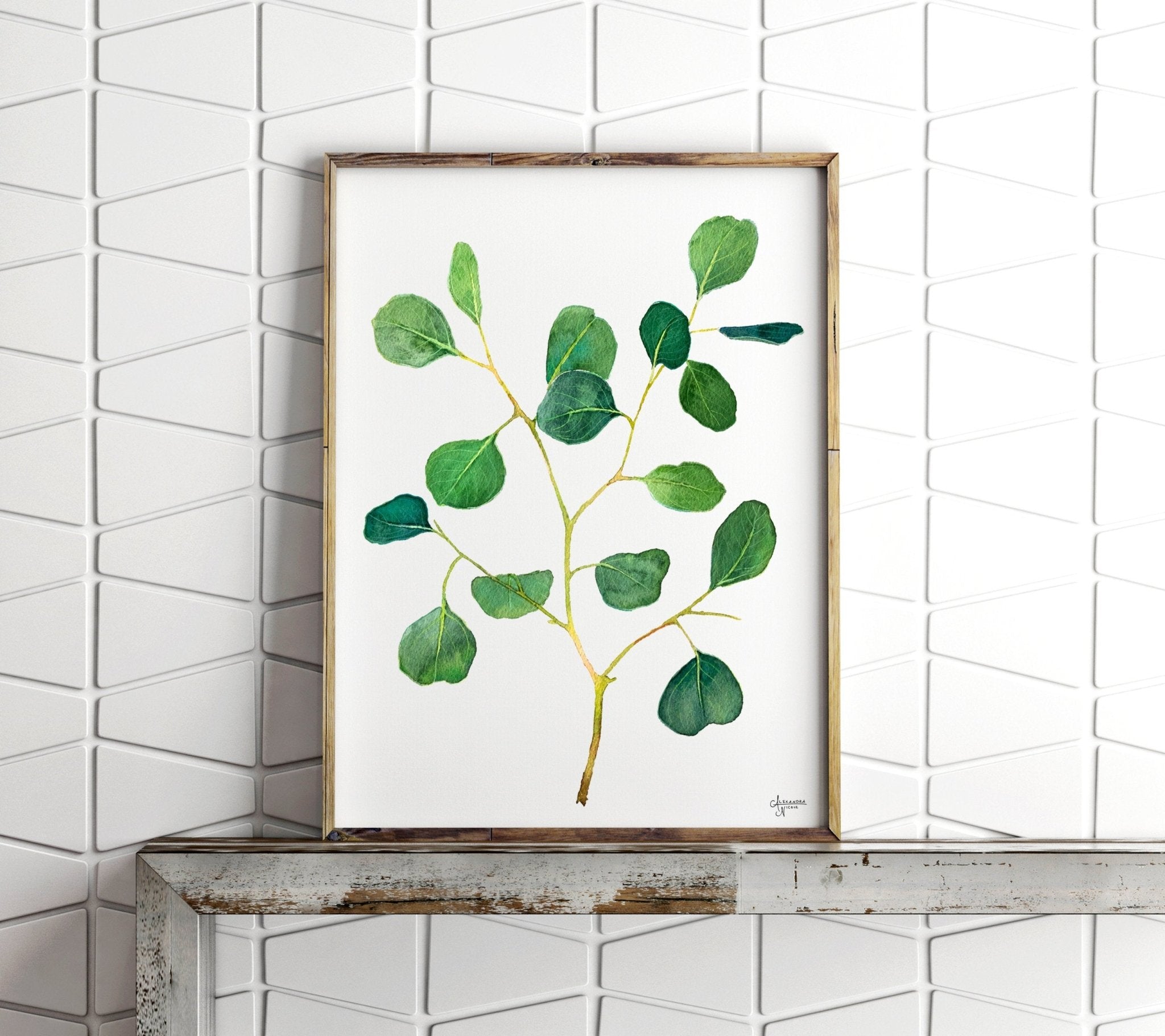 Silver Dollar Eucalyptus Print - ArtByAlexandraNicole