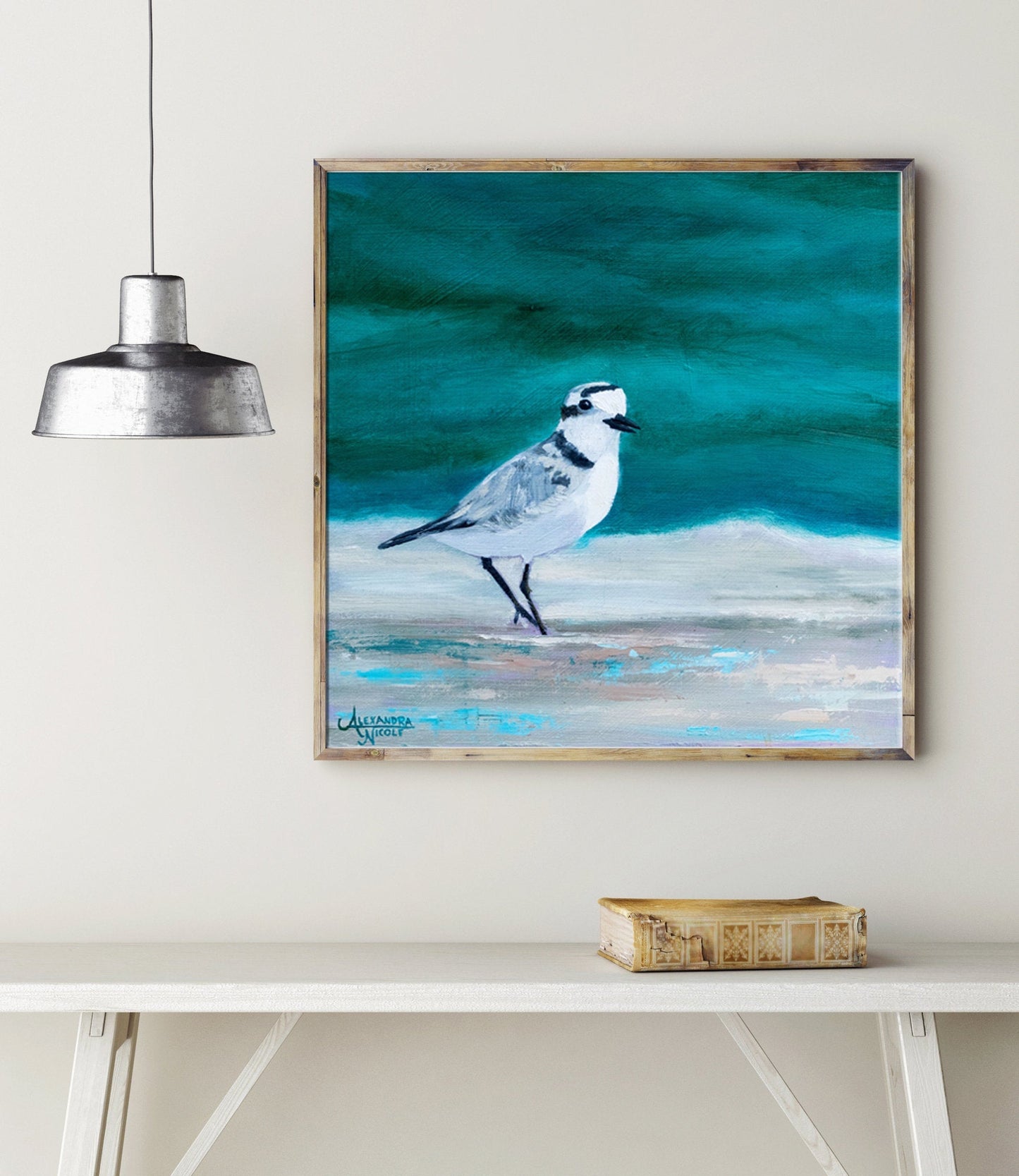 Snowy Plover Art Print - ArtByAlexandraNicole