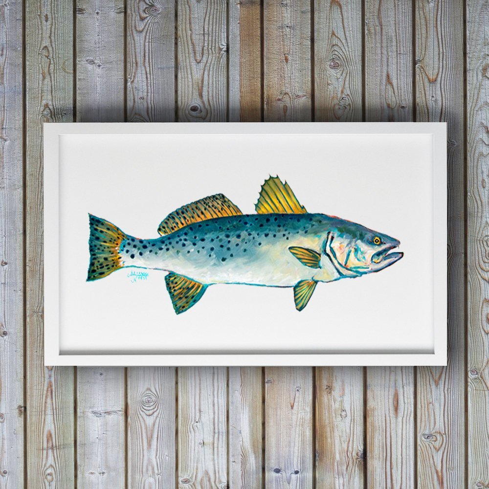 Speckled Trout Art Print - ArtByAlexandraNicole