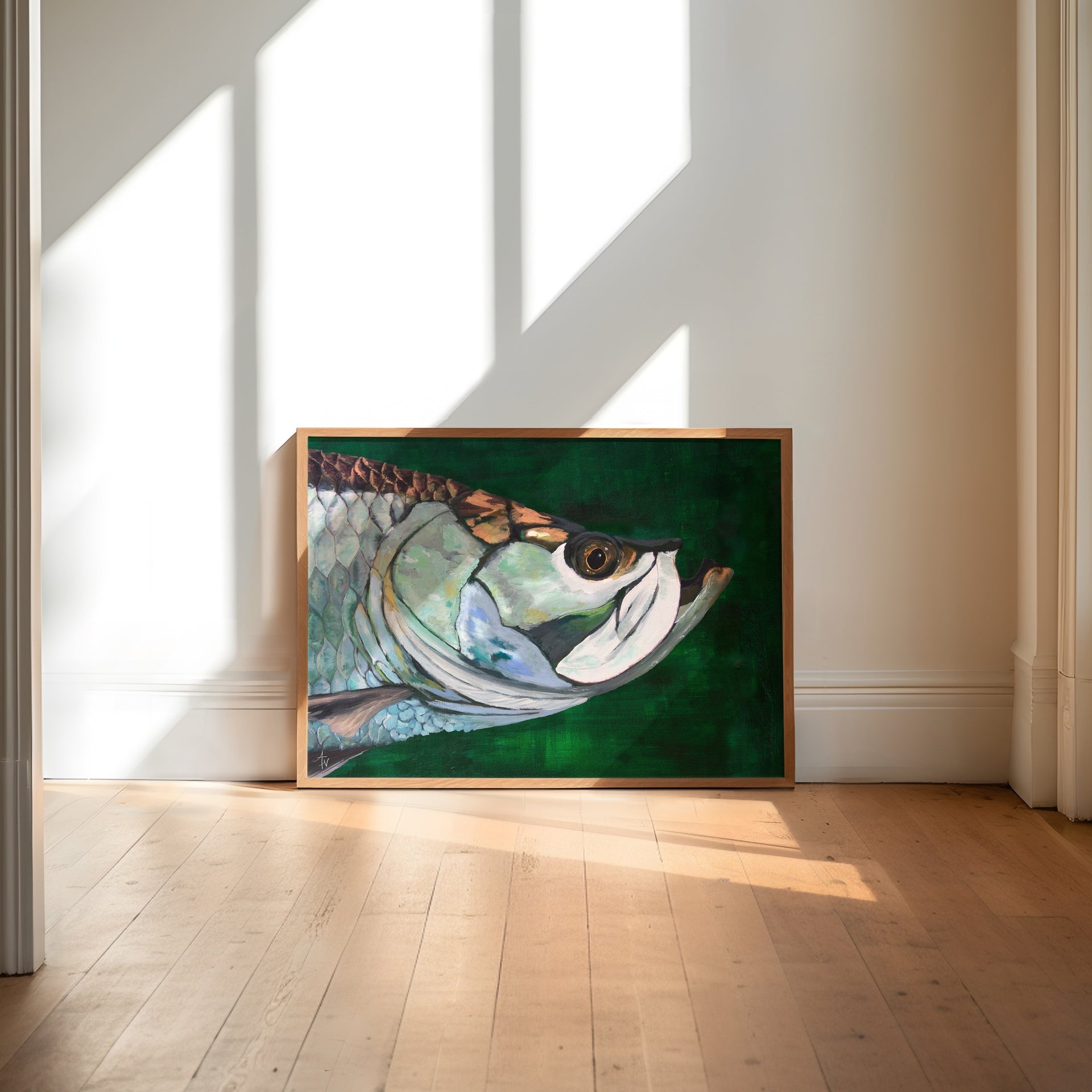 Tarpon Fine Art Print: Sport Fish Illustration | Angler Gift | Coastal Home Decor - ArtByAlexandraNicole