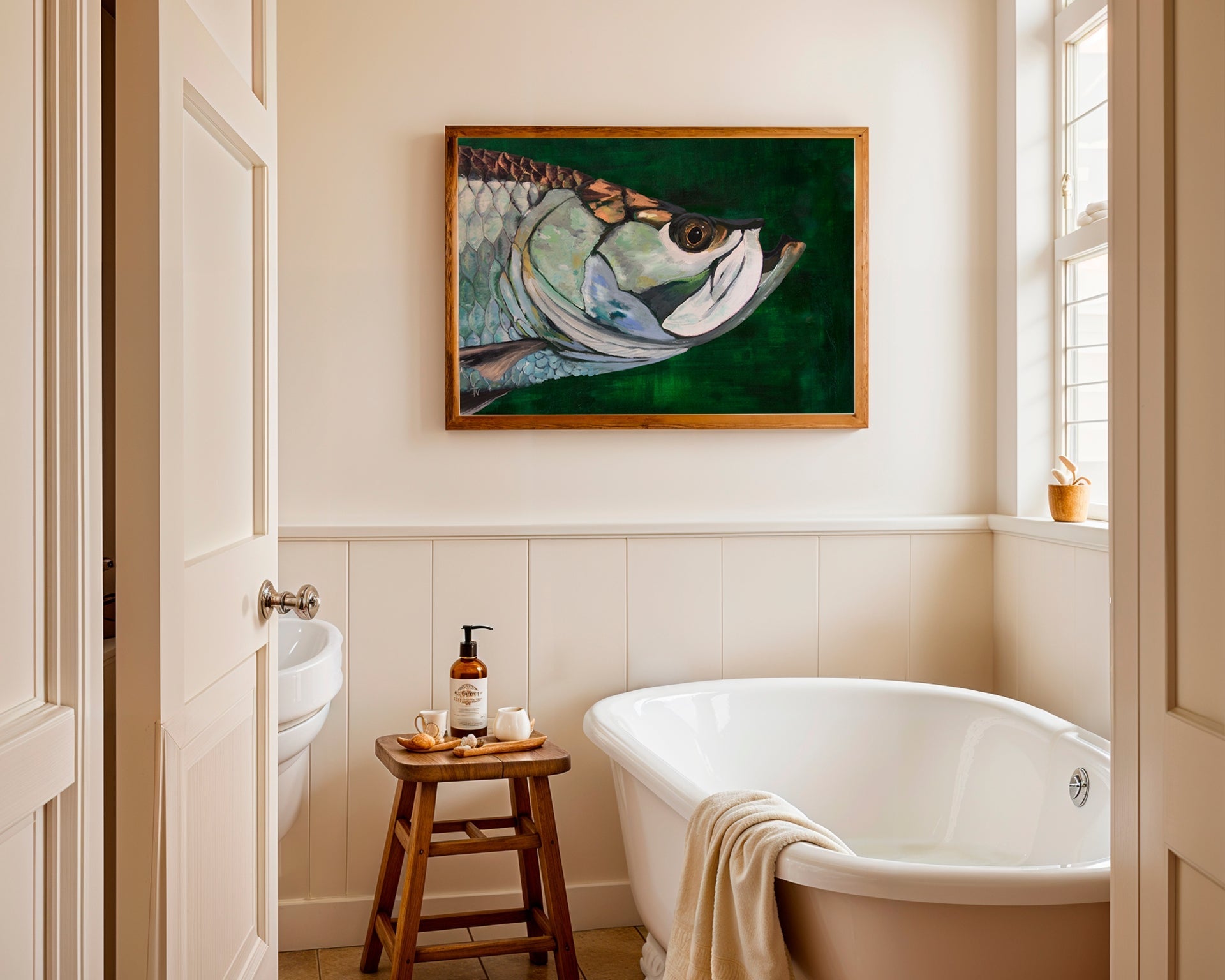 Tarpon Fine Art Print: Sport Fish Illustration | Angler Gift | Coastal Home Decor - ArtByAlexandraNicole