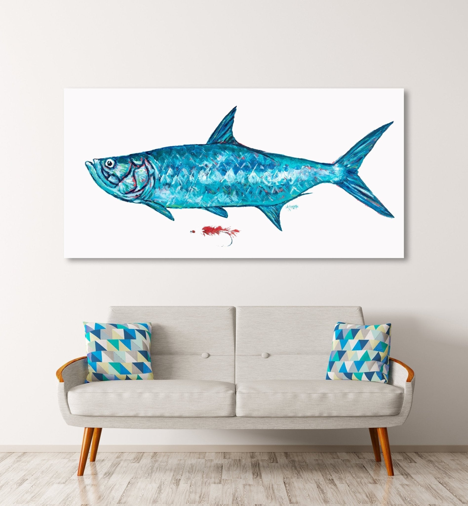 Tarpon Fish Art Print Silver King - ArtByAlexandraNicole