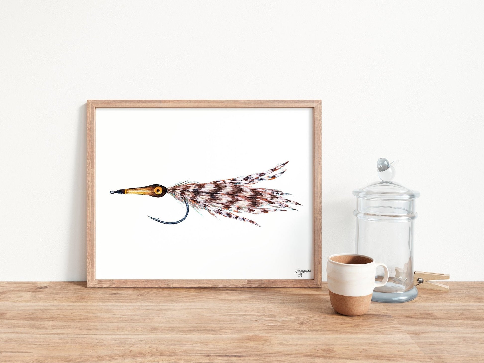 Tarpon Fly, Fly Fishing Art, Fisherman Gifts, Fly Fishing Gifts, Fishing Flies - ArtByAlexandraNicole