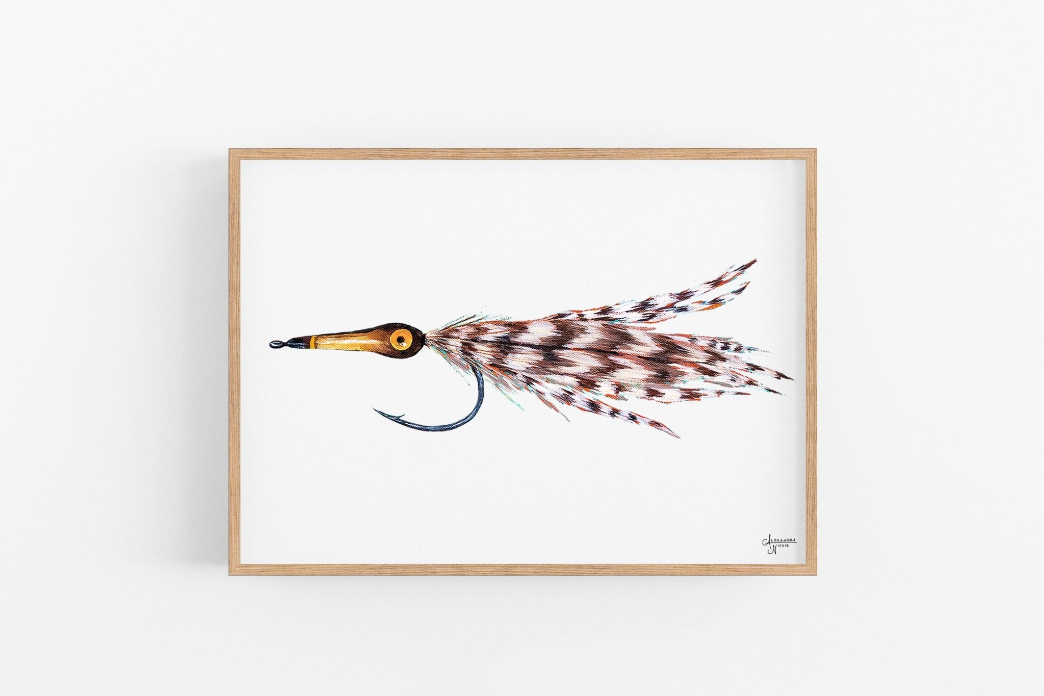 Tarpon Fly, Fly Fishing Art, Fisherman Gifts, Fly Fishing Gifts, Fishing Flies - ArtByAlexandraNicole