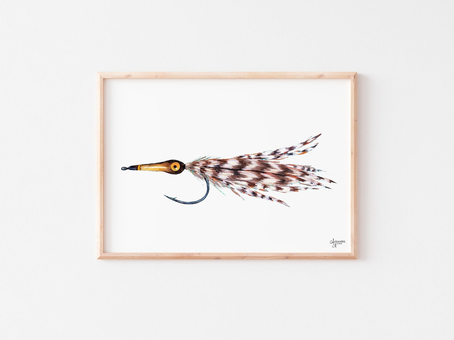 Tarpon Fly, Fly Fishing Art, Fisherman Gifts, Fly Fishing Gifts, Fishing Flies - ArtByAlexandraNicole
