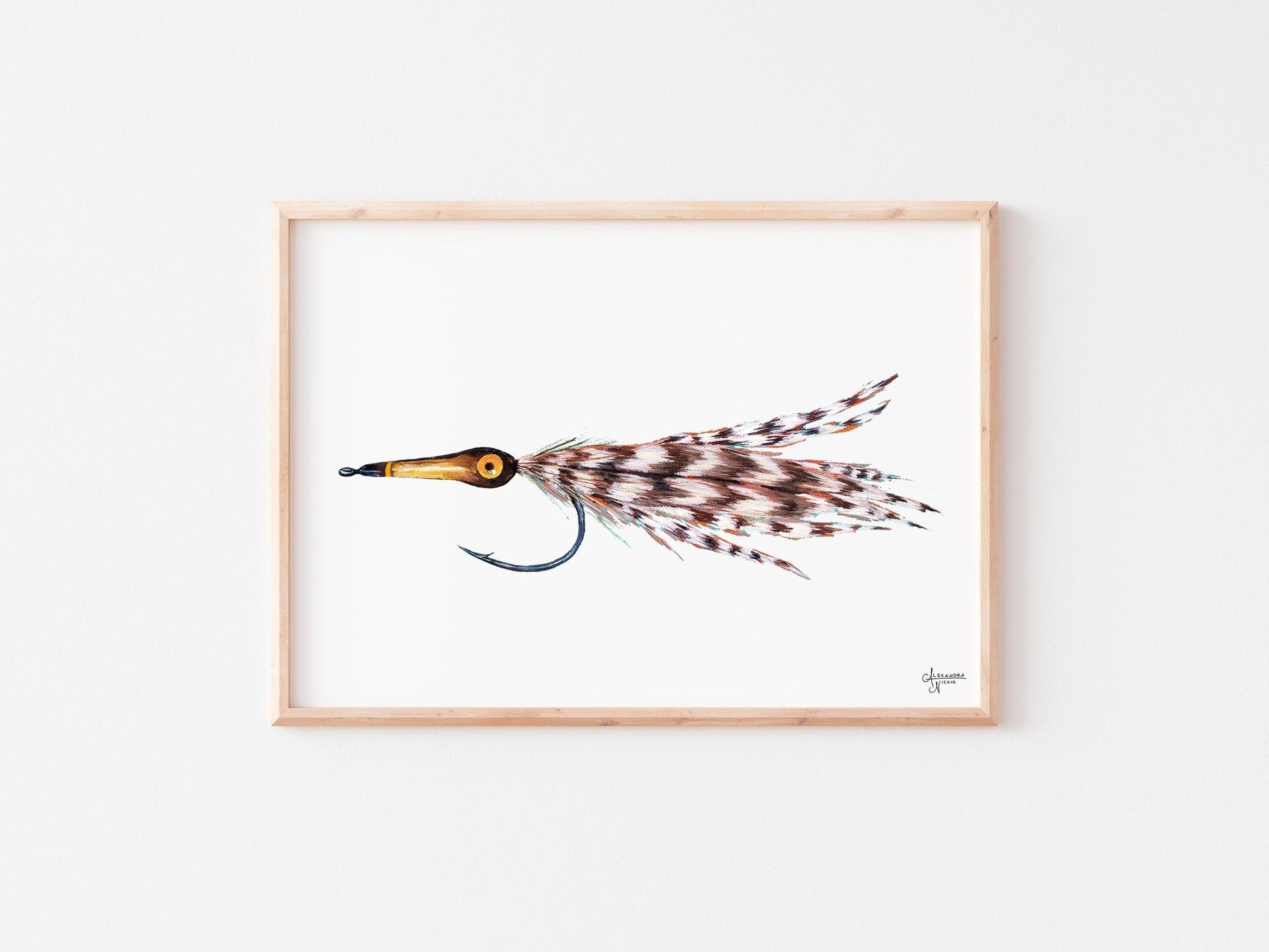 Tarpon Fly, Fly Fishing Art, Fisherman Gifts, Fly Fishing Gifts, Fishing Flies - ArtByAlexandraNicole