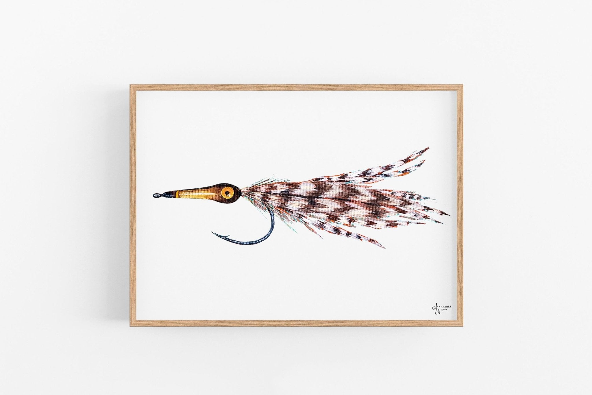 Tarpon Fly, Fly Fishing Art, Fisherman Gifts, Fly Fishing Gifts, Fishing Flies - ArtByAlexandraNicole