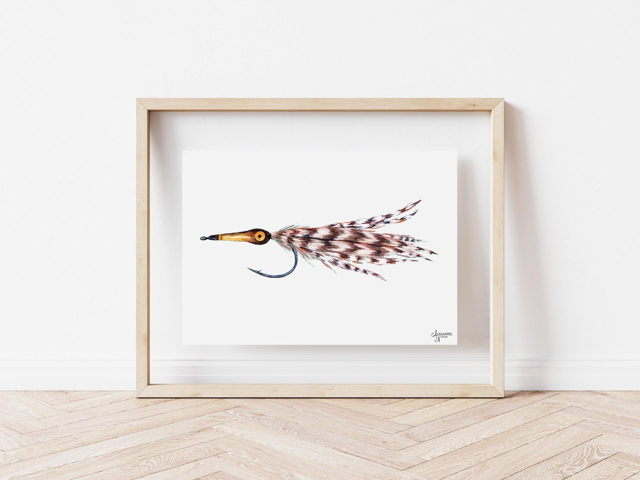 Tarpon Fly, Fly Fishing Art, Fisherman Gifts, Fly Fishing Gifts, Fishing Flies - ArtByAlexandraNicole
