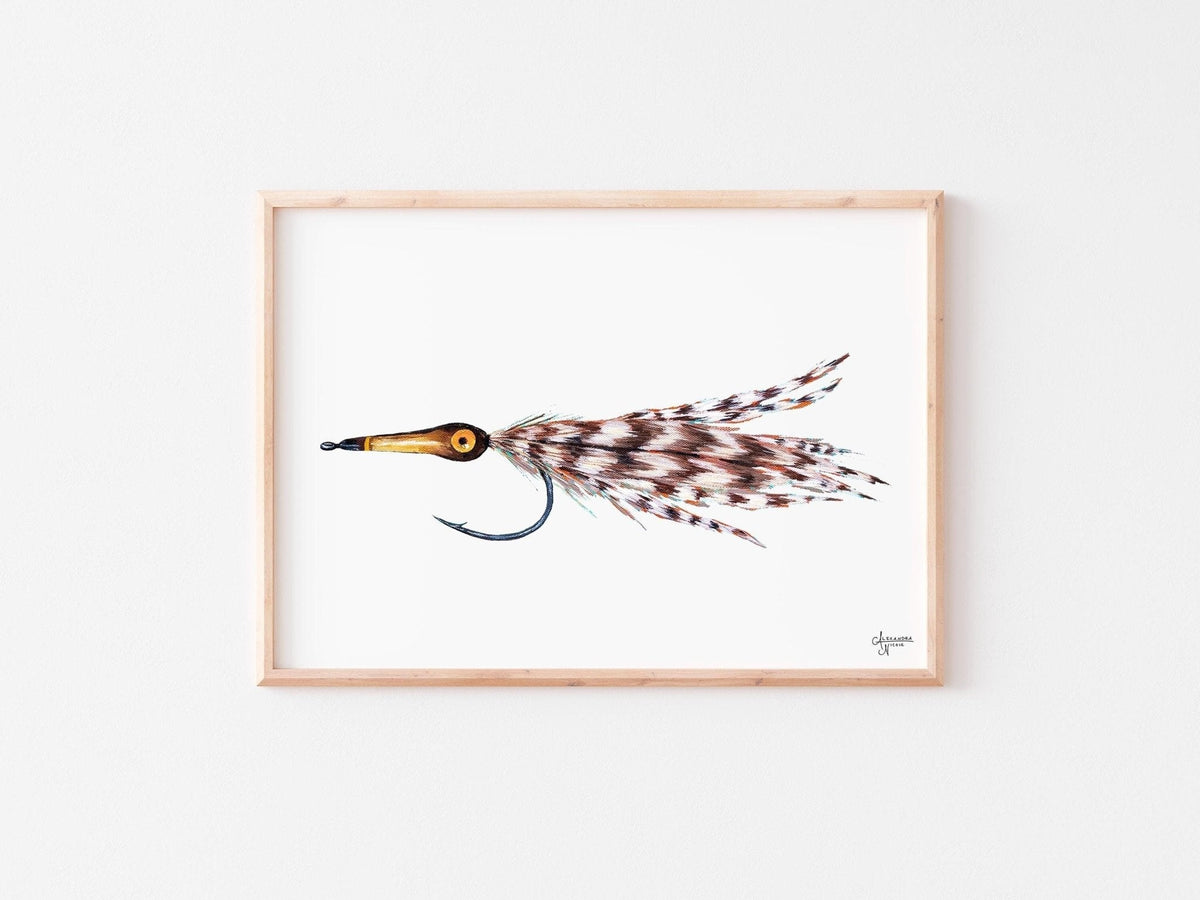 Tarpon Fly, Fly Fishing Art, Fisherman Gifts, Fly Fishing Gifts, Fishing Flies - ArtByAlexandraNicole