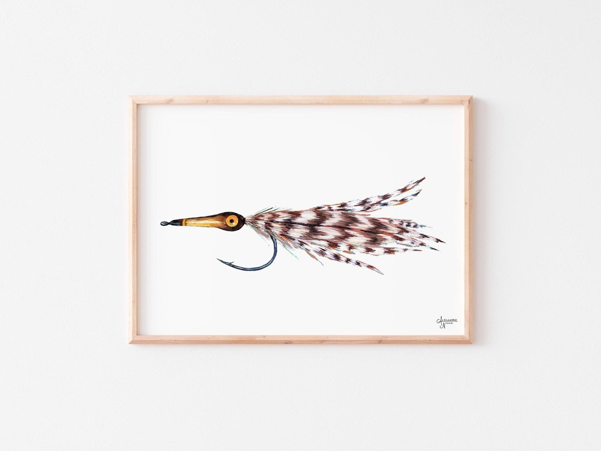 Tarpon Fly, Fly Fishing Art, Fisherman Gifts, Fly Fishing Gifts, Fishing Flies - ArtByAlexandraNicole