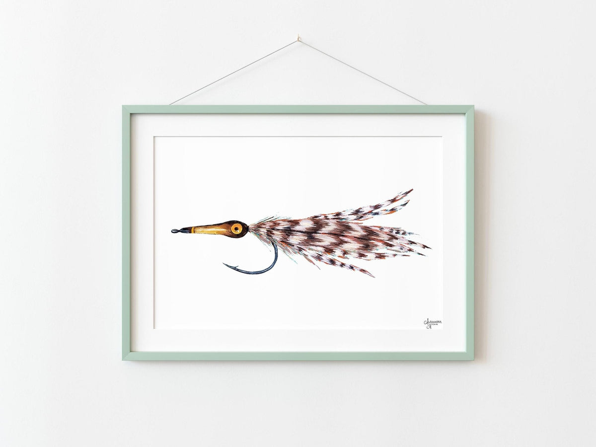 Tarpon Fly, Fly Fishing Art, Fisherman Gifts, Fly Fishing Gifts, Fishing Flies - ArtByAlexandraNicole