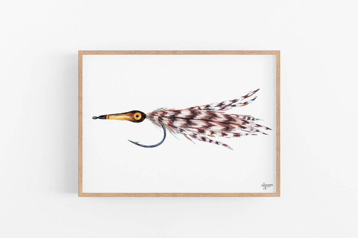 Tarpon Fly, Fly Fishing Art, Fisherman Gifts, Fly Fishing Gifts, Fishing Flies - ArtByAlexandraNicole