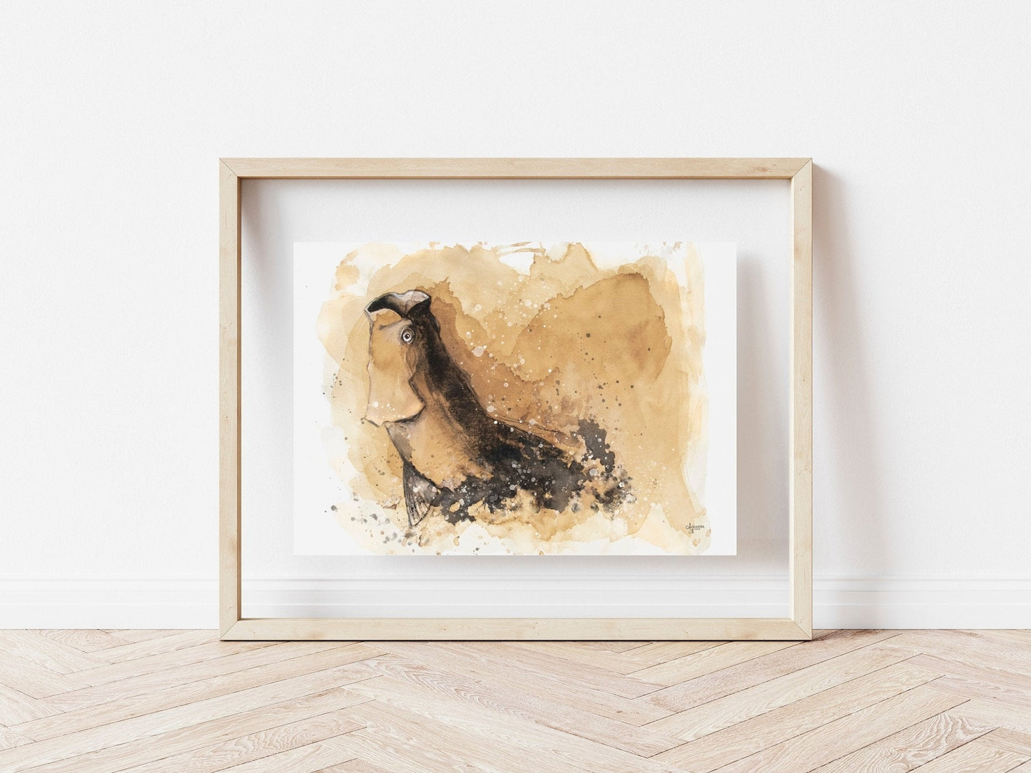 Tarpon Tea Stained Art Print - ArtByAlexandraNicole