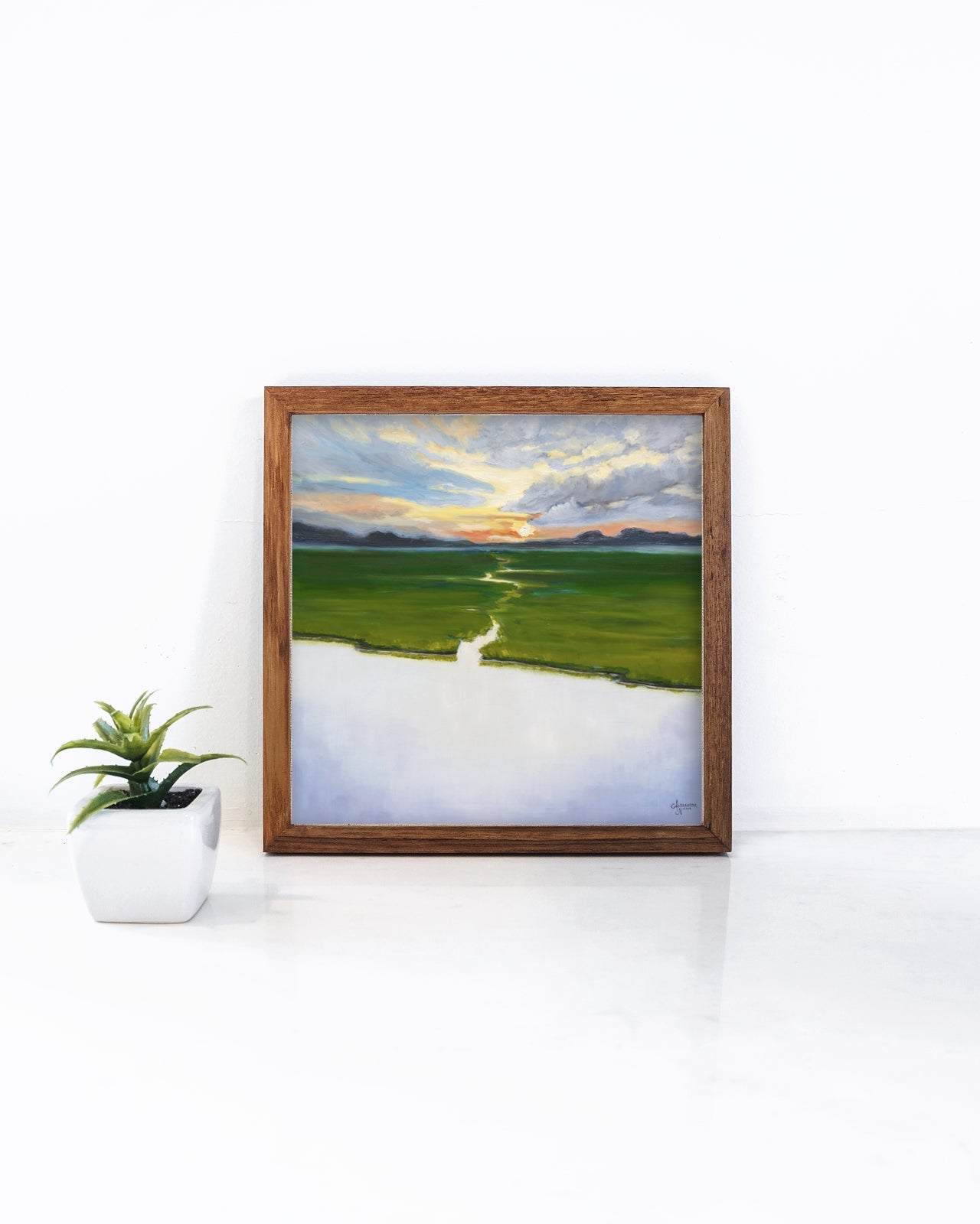 Tidal Creek Sunrise Sunset - ArtByAlexandraNicole