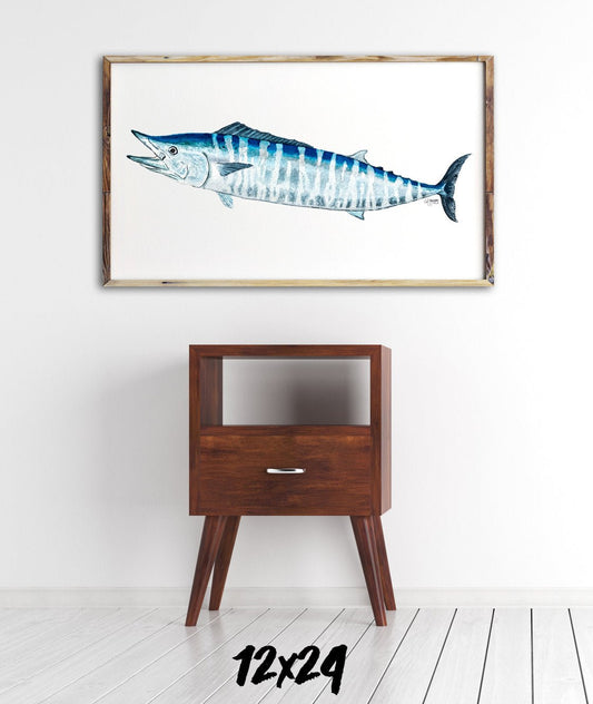 Wahoo Watercolor Art Print - ArtByAlexandraNicole