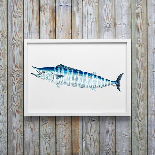 Wahoo Watercolor Art Print - ArtByAlexandraNicole