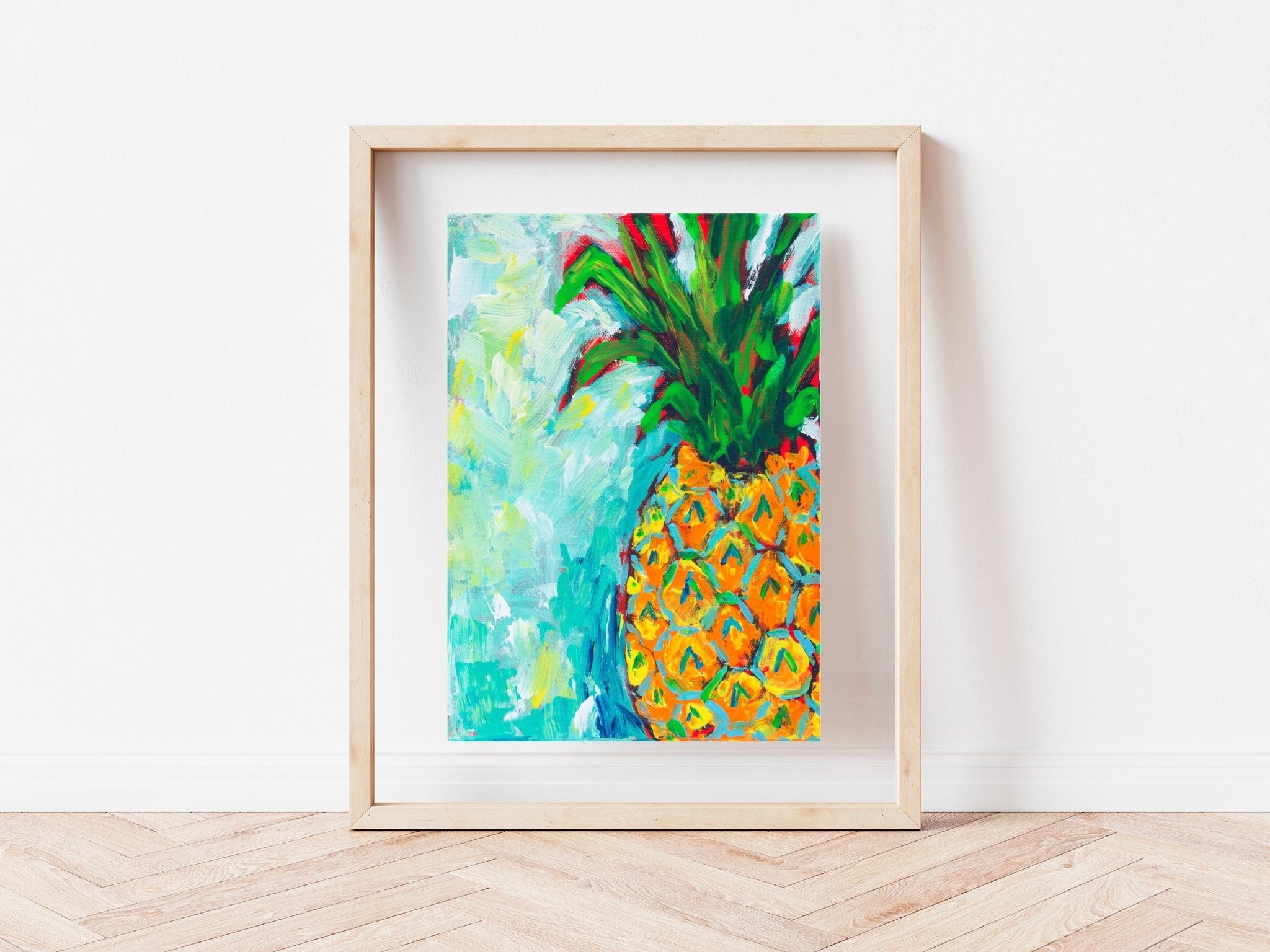 A Pineapple A Day Art Print - ArtByAlexandraNicole