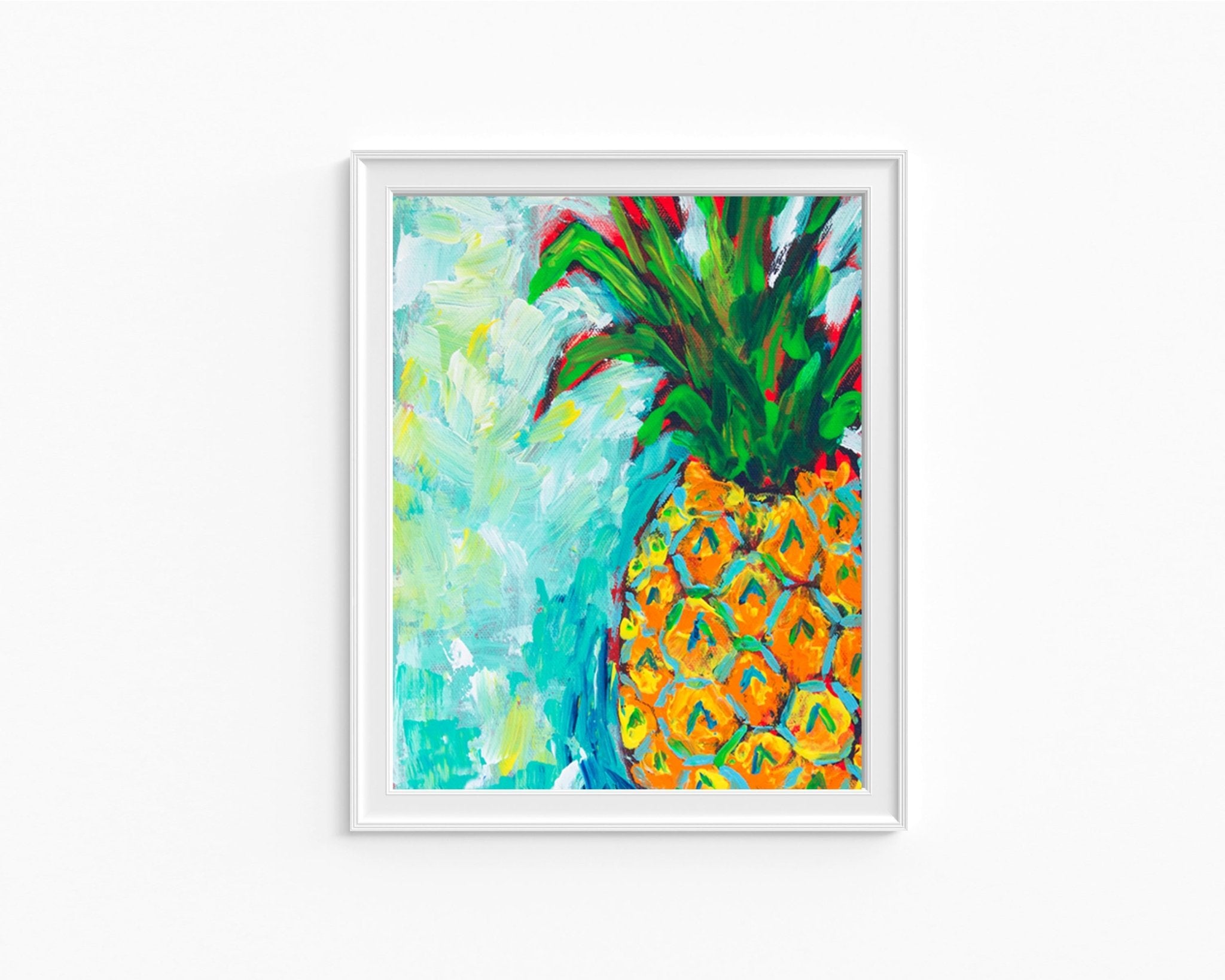 A Pineapple A Day Art Print - ArtByAlexandraNicole