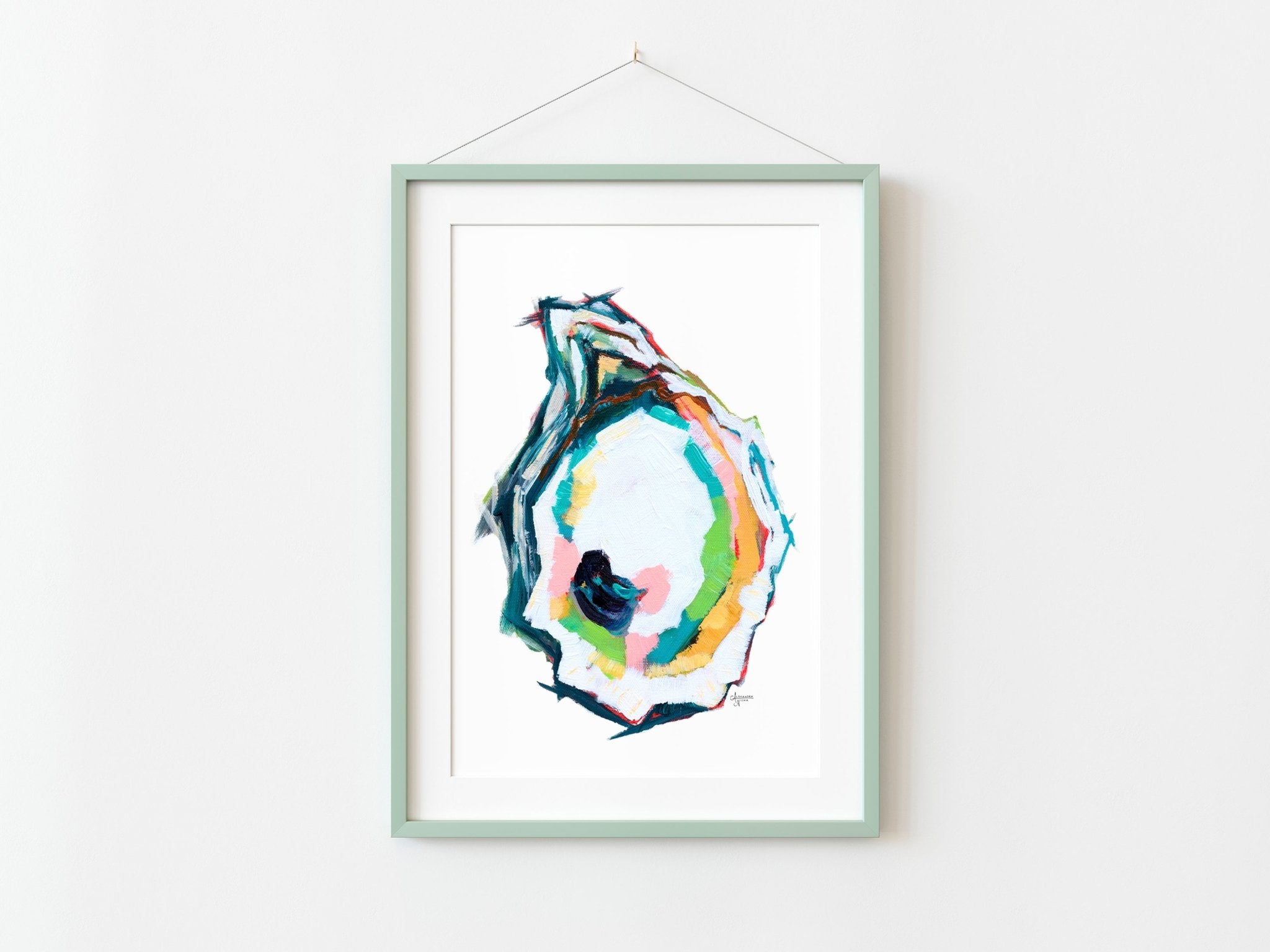 Abstract Oyster Shell - Indian Point 3 - ArtByAlexandraNicole