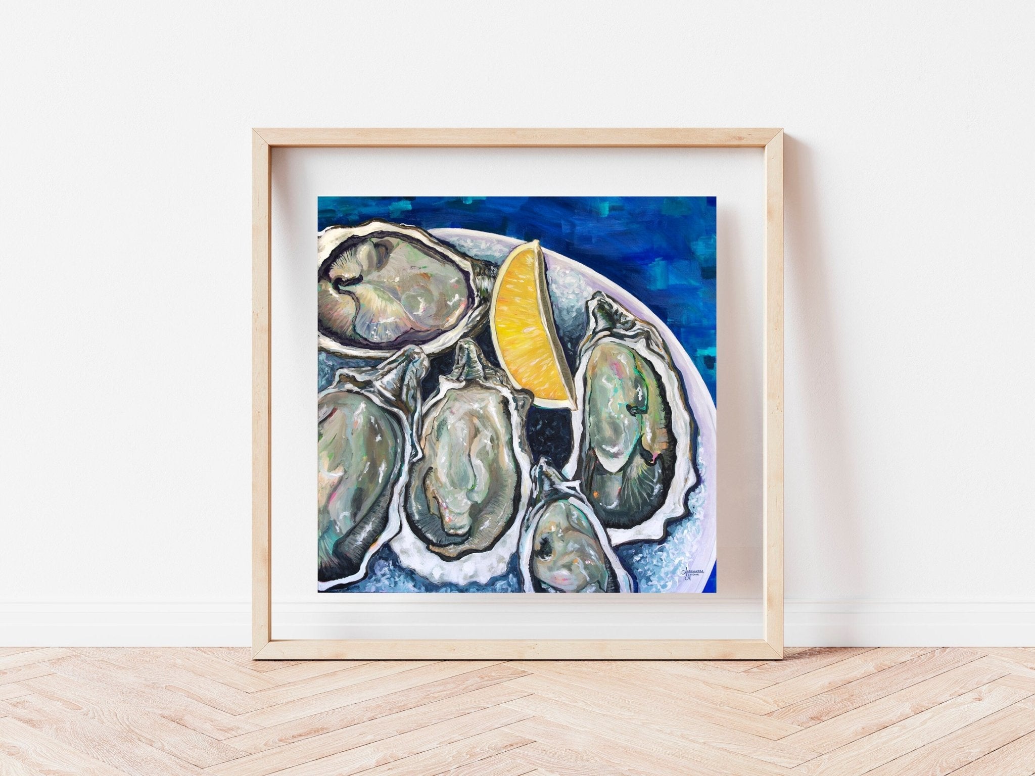 Appalachicola Oysters on the Half Shell - ArtByAlexandraNicole