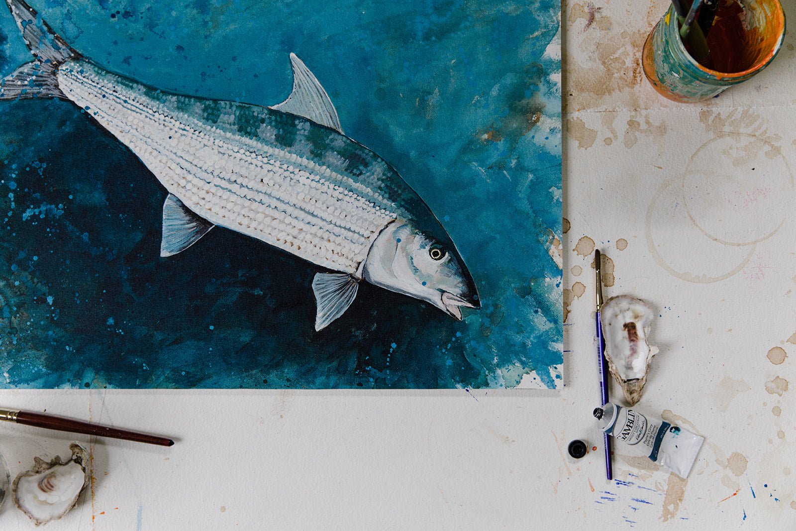 Bonefish - Original Painting - ArtByAlexandraNicole