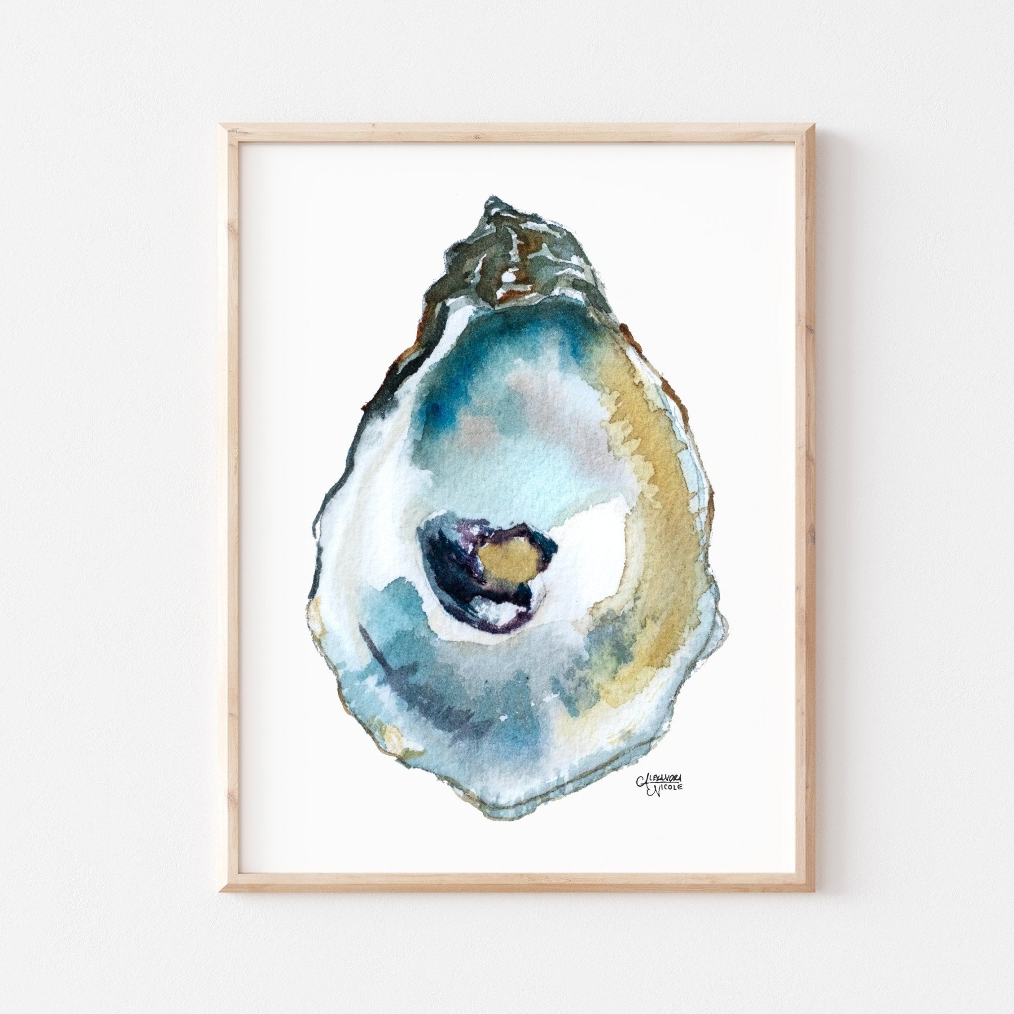 Duxbury Oyster Shell Print - ArtByAlexandraNicole
