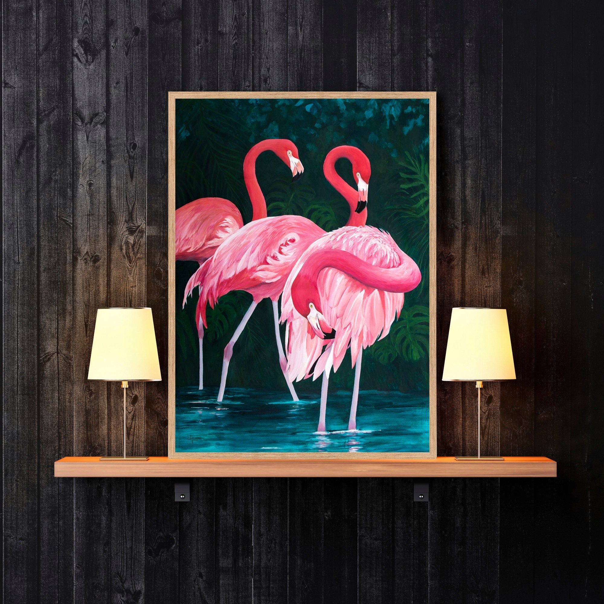 Flamingo Art Print - ArtByAlexandraNicole