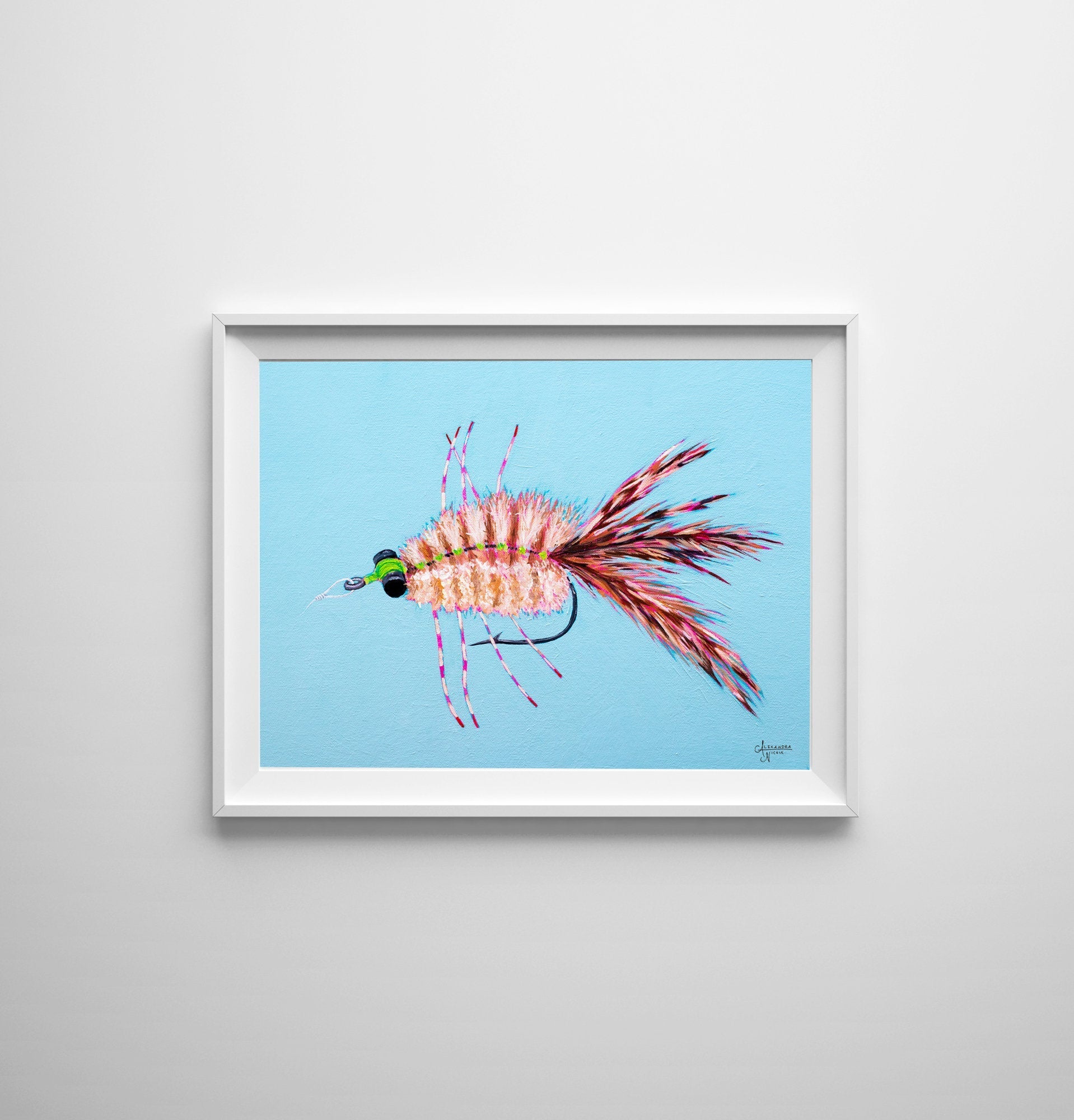 Merkin Fly, Fly Fishing Art, Fly Fishing Gifts, Fishing Flies - ArtByAlexandraNicole