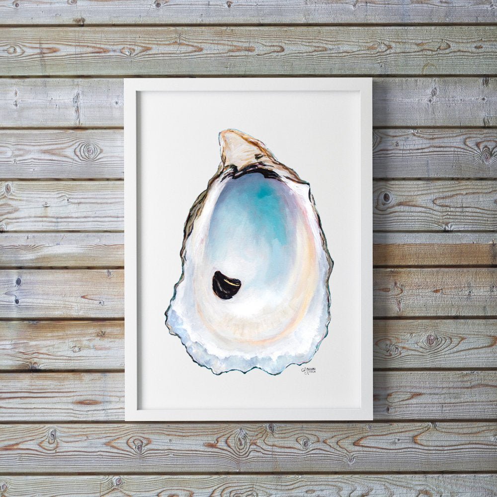 Oyster Shell Art Print 'Sweet Petite' - ArtByAlexandraNicole