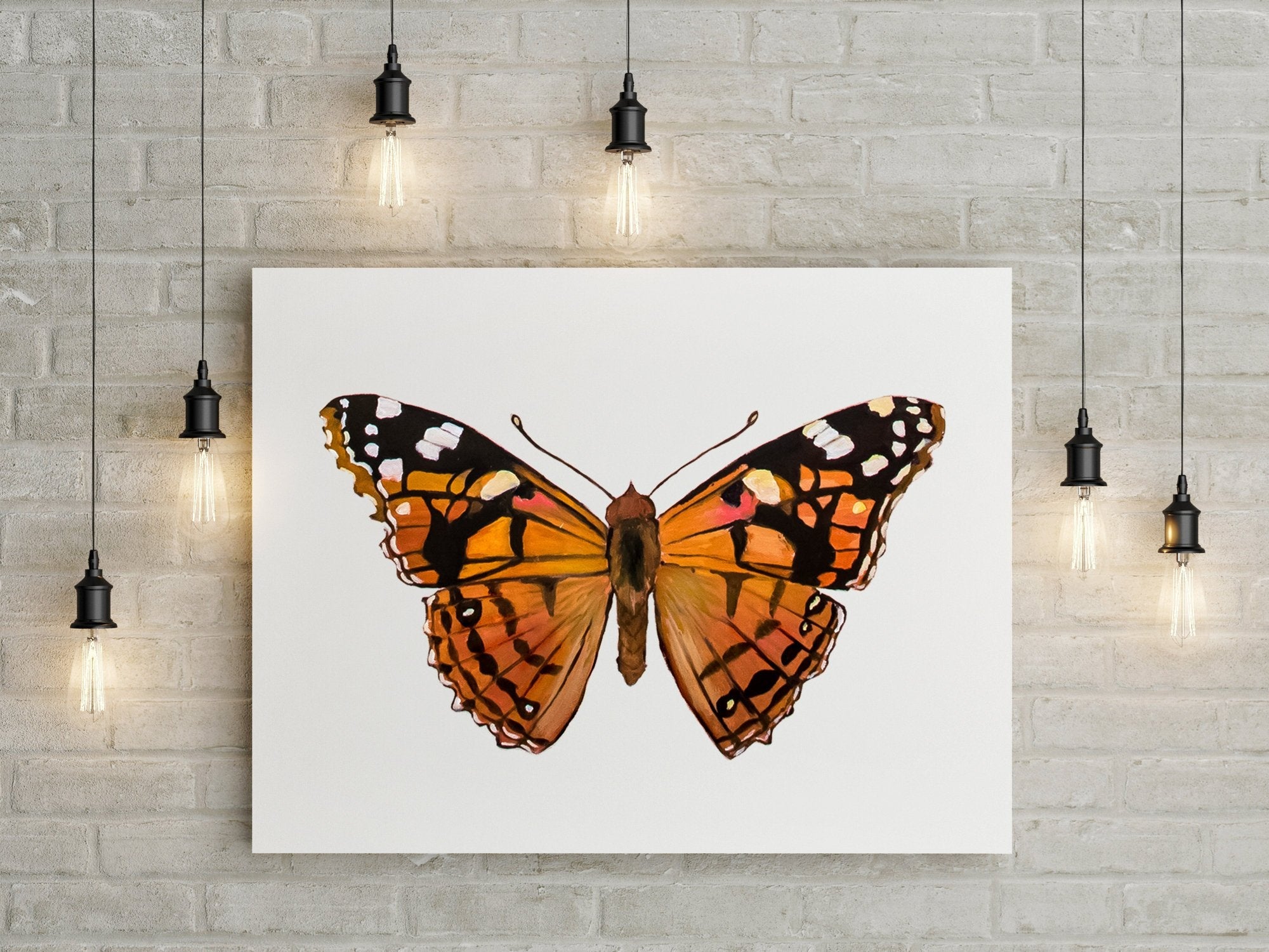 Painted Lady Butterfly Print - ArtByAlexandraNicole