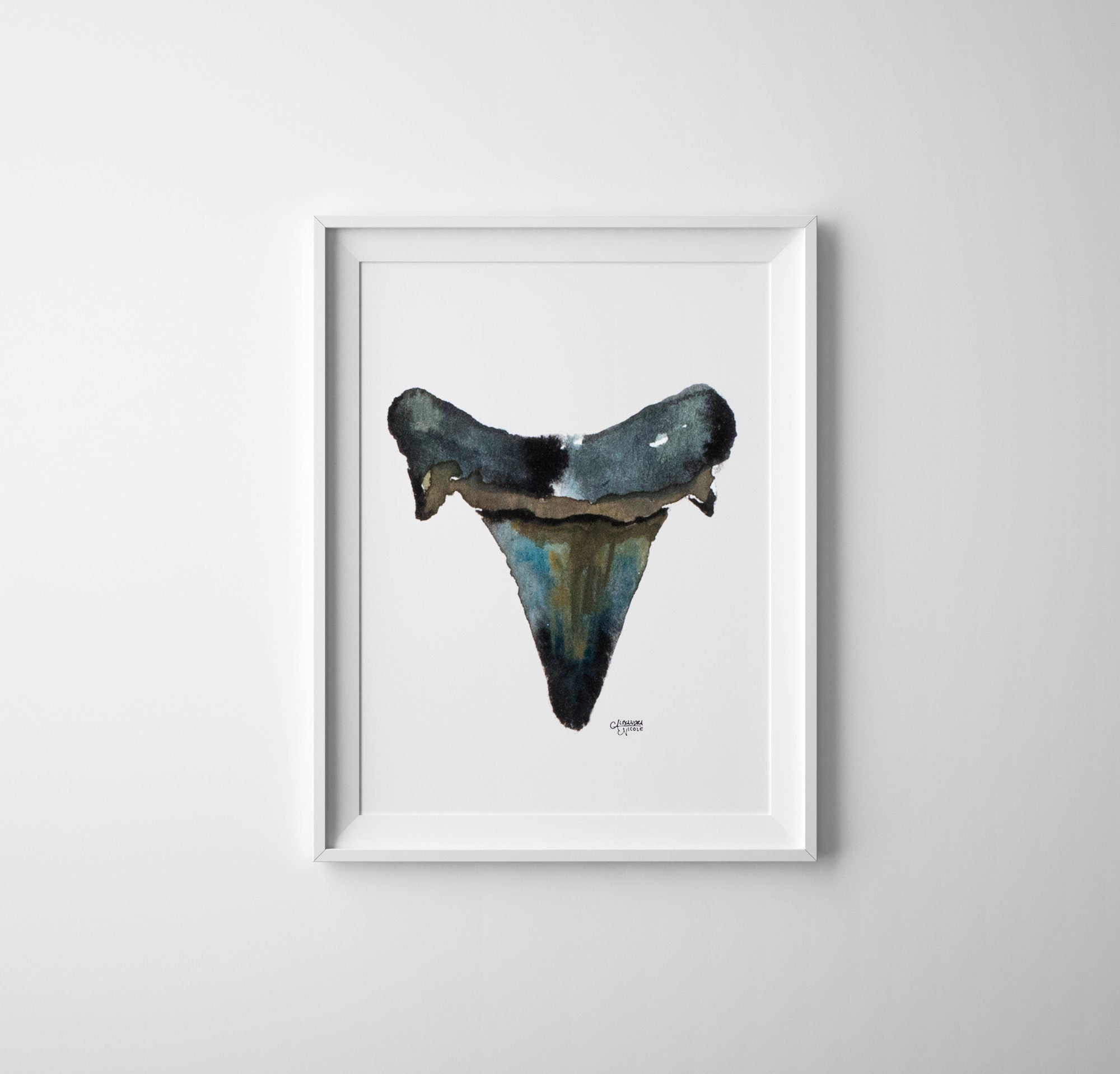 Shark Tooth Print Set - ArtByAlexandraNicole